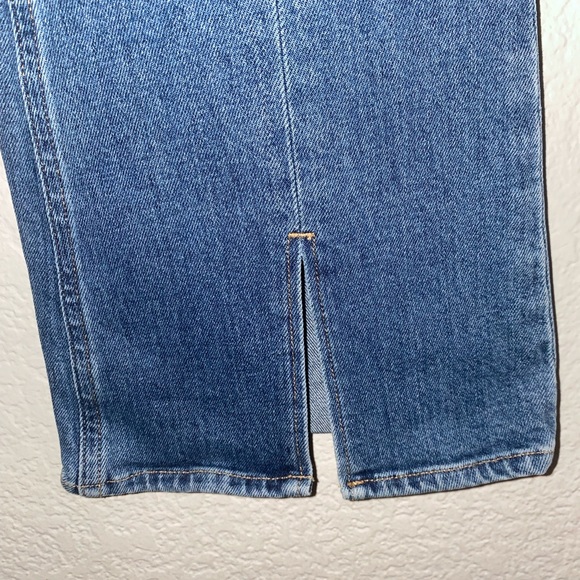 ☀️SOLD☀️ M.i.h Marty High Rise Cropped Flare Jean Front Split 29 (fits like 27) - Picture 3 of 8